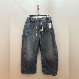 Good American good extreme barrel leg jeans 4/27 BNWT